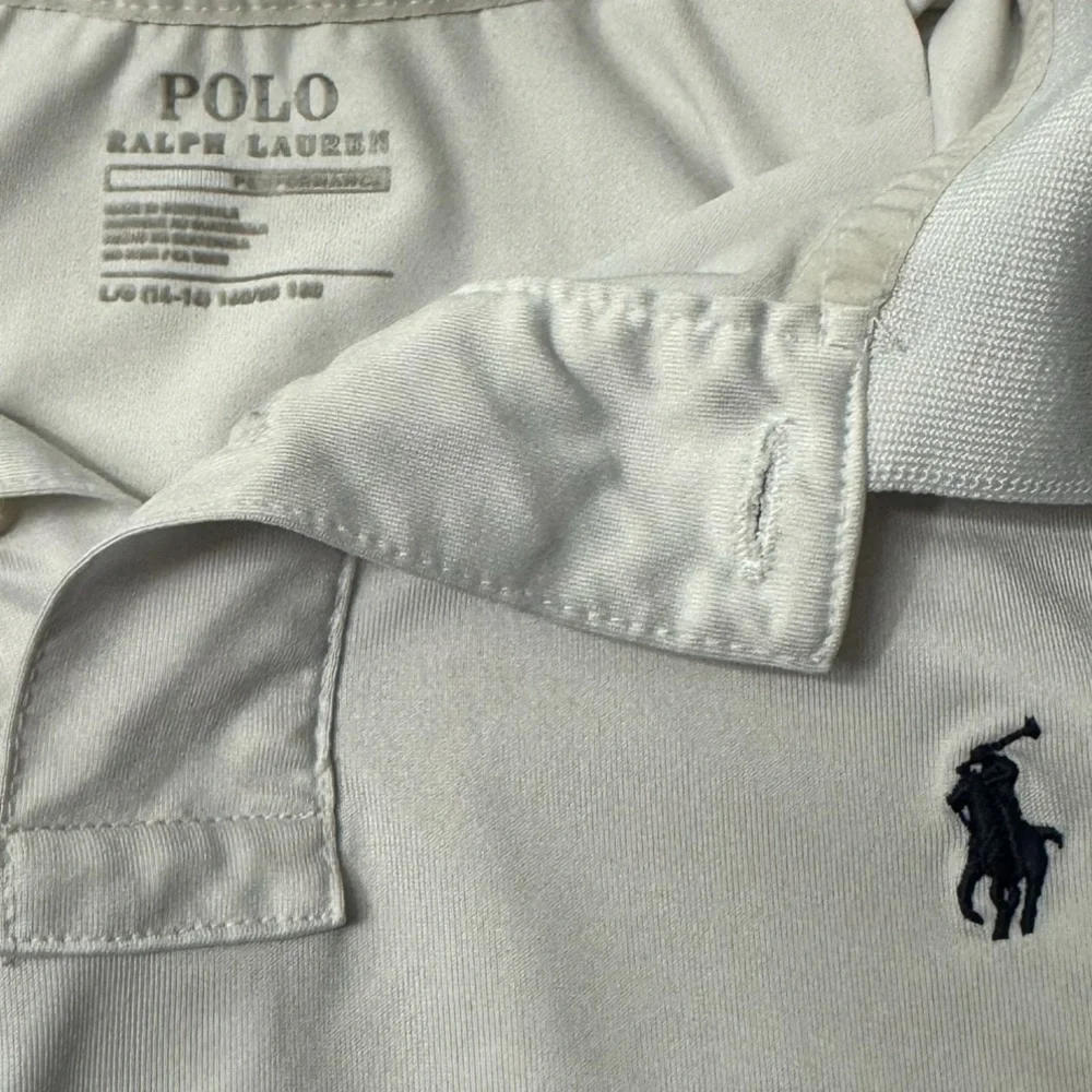 Ralph Lauren | Boys Polo Shirt in White with Black Pony Size Large 14 L/G